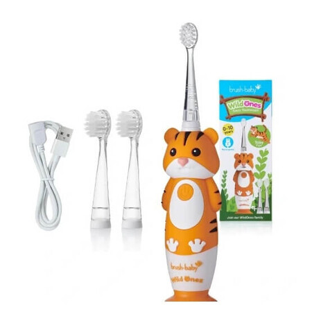 Cepillo dental sónico Brush-Baby Wildones para niños de 0 a 10 años Tigger