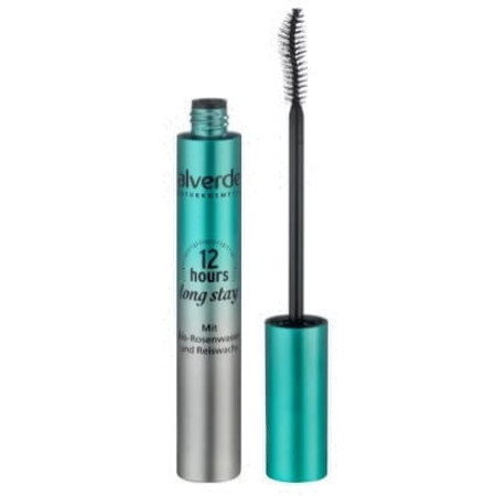 Alverde Wimpermascara voor wimpers met een houdbaarheid tot 12 uur, zwart 10, 9 ml