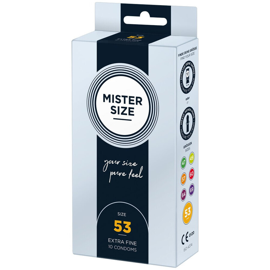 Mister Size, 53 mm condooms, 10 stuks