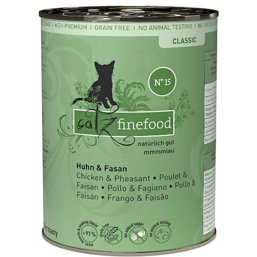 Catz, Finefood, Kattenvoer voor katten, kip en baantjes, 400g