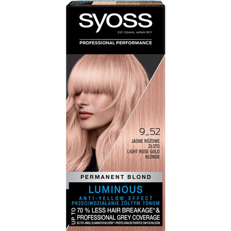 Syoss Permanent Blonde Wax Colour 9_52 Light Rose Gold