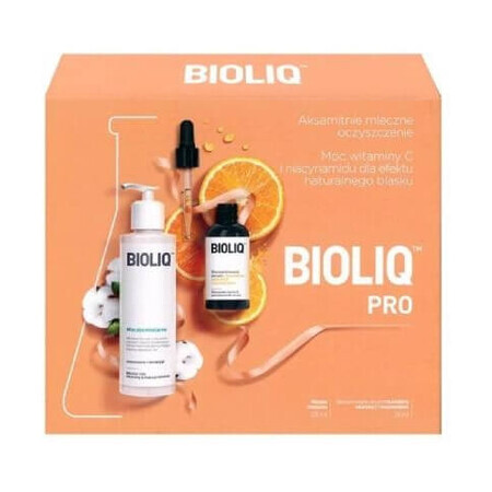 Bioliq Pro, Set reinigingsmelk 135 ml + geconcentreerd serum 20 ml - Langhoudend!