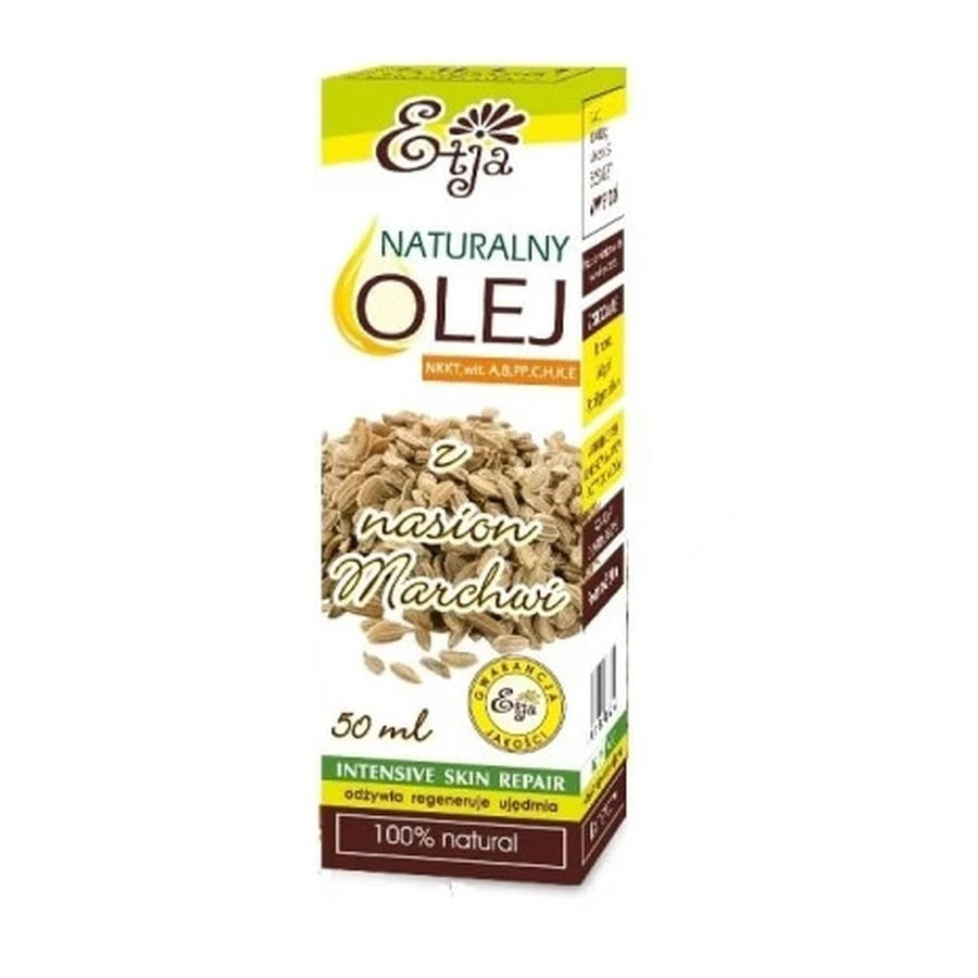 Etja, Naturalny Olej z nasion marchwi, 50 ml: ceny i cechy