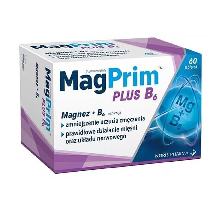 Magprim Plus B6, 60 comprimate