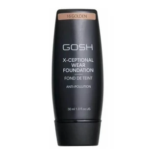 Gosh X-Ceptional Wear Base de Maquillaje de Larga Duración 16 Dorado, 30ml