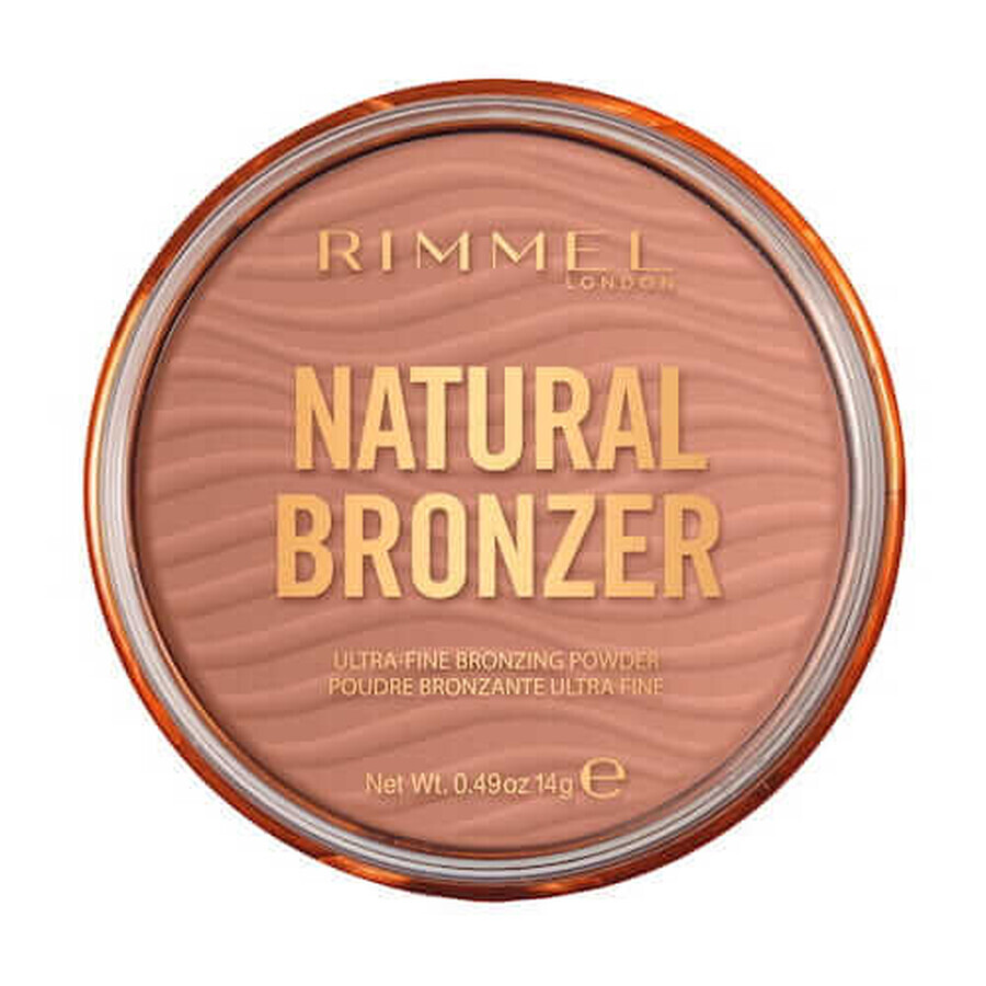 Rimmel Natural Face Bronzer met oplichtende glitter 001 Sunlight, 14g