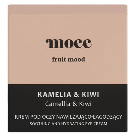 Moee Hydraterende en Verzachtende Oogcrème Camellia amp; Kiwi, 30ml