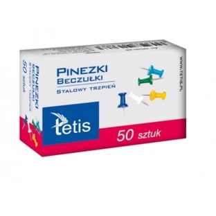 Gekleurde tonbroches, 50 stuks