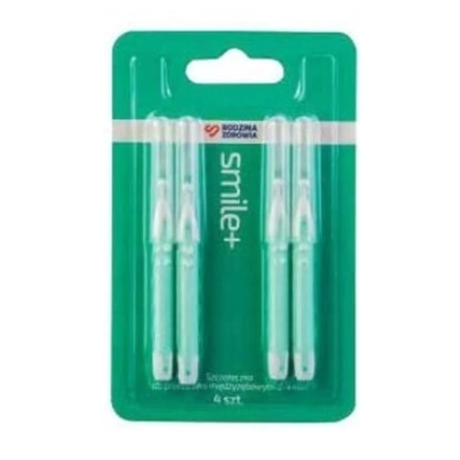 Family Health, Smile+ Periuțe de dinți pentru spații interdentare 2-4mm, 4 bucăți