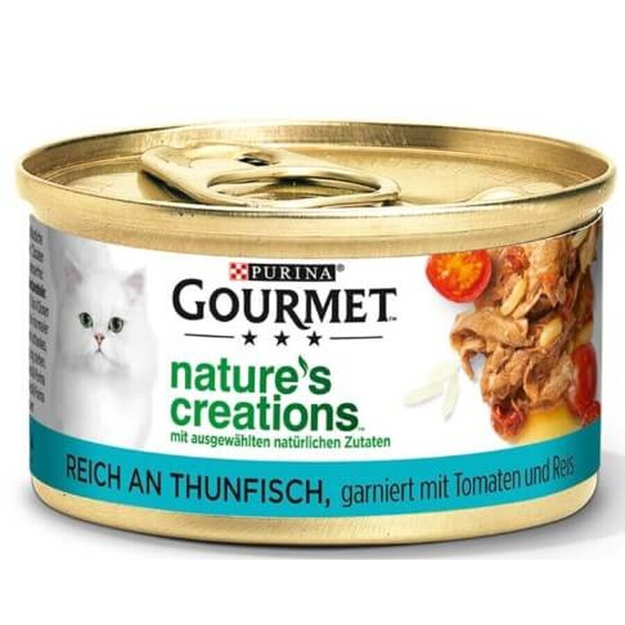 Purina, Nature's Creations, Nat kattenvoer, vet, 85g