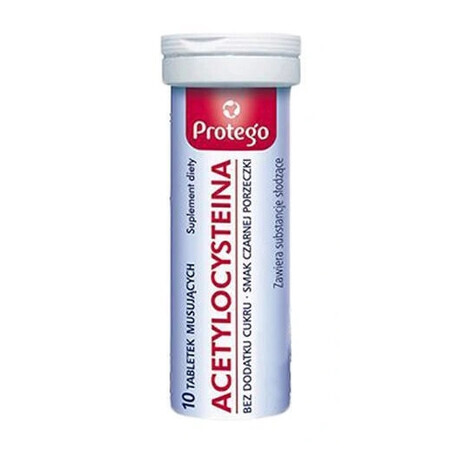 Protego Acetylcysteïne, 10 bruistabletten