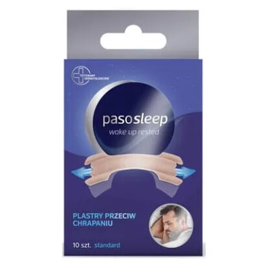 Cerotto antirussamento Pasosleep Wake Up Rested, misura standard, 10 pezzi - A lungo termine!