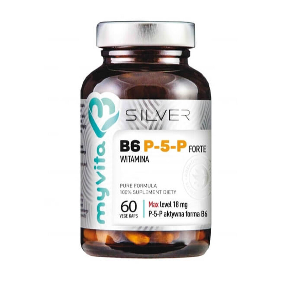 MyVita Silver, Vitamine B6 P-5-P Forte, 60 capsules