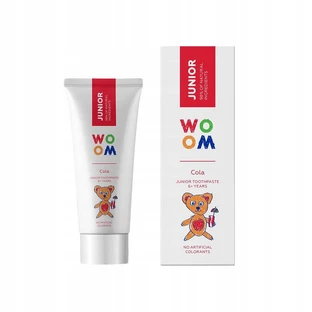 Woom Junior naturalna pasta do zębów dla dzieci 6+ lat Cola, 50ml