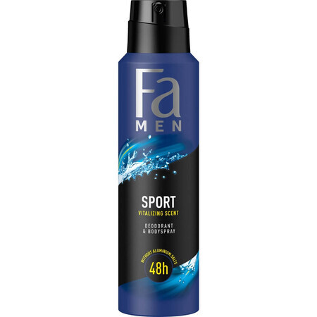 Deodorant spray Fa Men Sport cu aromă de citrice verzi, 150ml