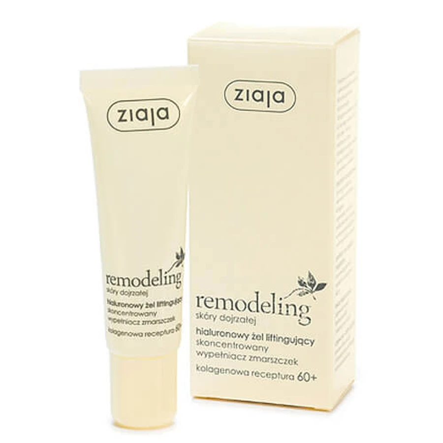 Ziaja Remodelling 60+, Hyaluron Lifting, 30ml - Langdurig gebruik!