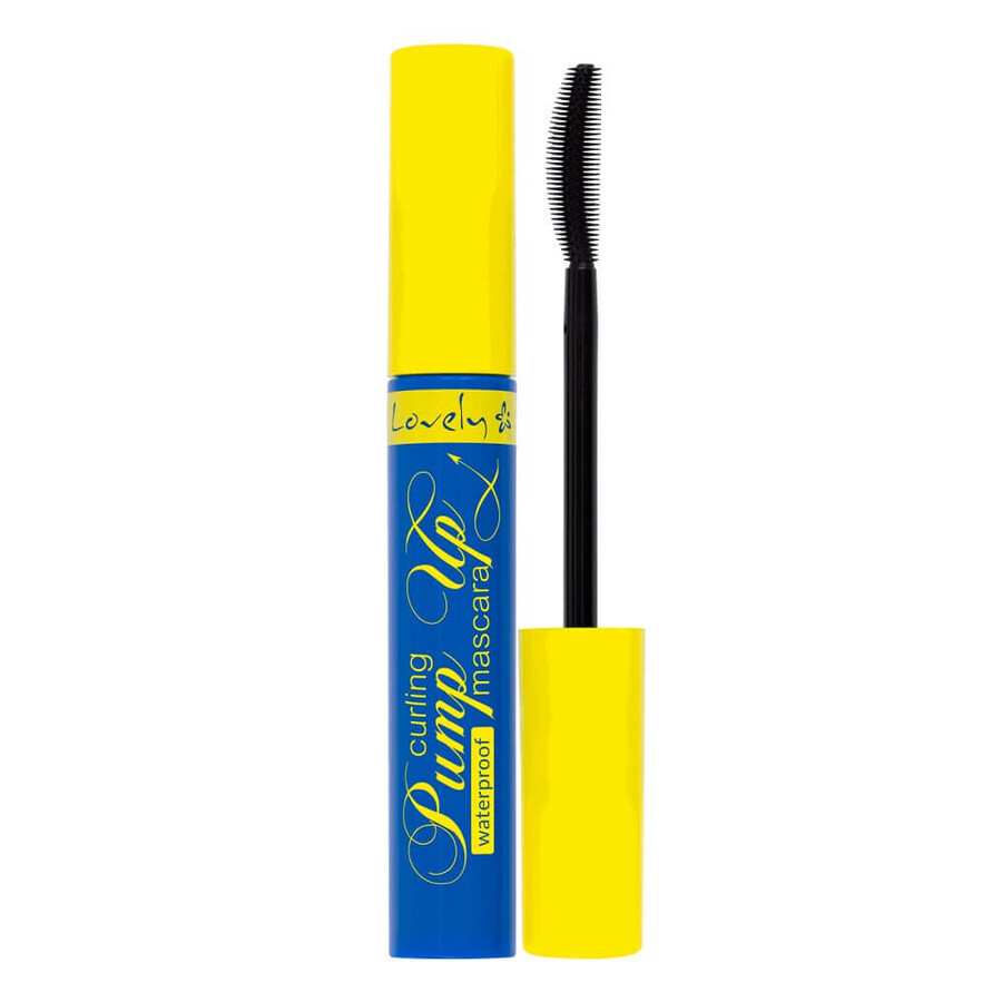 Lovely Pump Up Curling Zwarte waterproof curling-mascara, 8g