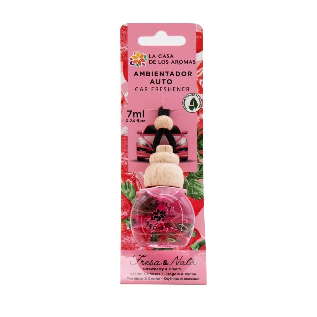 La Casa de los Aromas Aardbei Auto Luchtverfrisser, 7ml