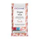 Cleanic Cream amp; Fresh Peach Wipes, 15 pcs