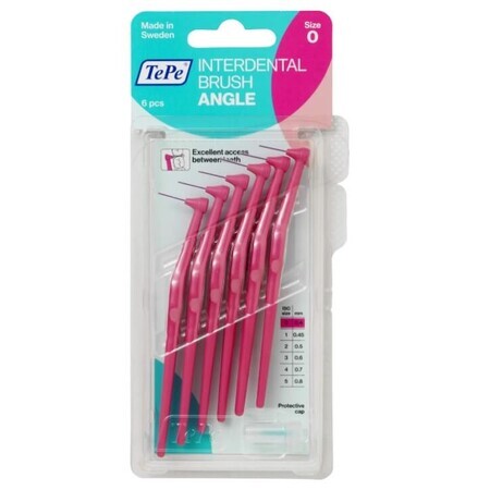 TePe, brosses interdentaires, rose, 0,4 mm, 6 pièces