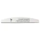 Peggy Sage Double-sided semicircular nail file 180/180 white, 1 pc