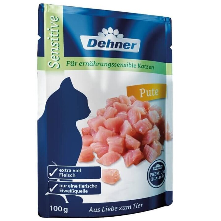 Dehner. Adult, Kattenvoer, kalkoen, 100g