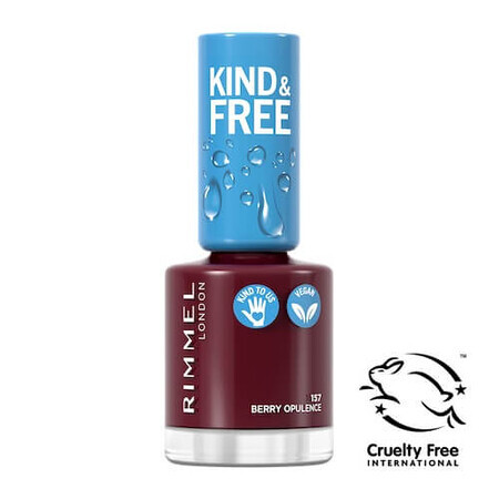 Rimmel Kind amp; Free vegan nagellak 157 Berry Opulence, 8ml