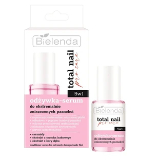 Bielenda Total Nail Pro-Care Conditioner-Serum pour ongles extrêmement abîmés 5in1, 10ml