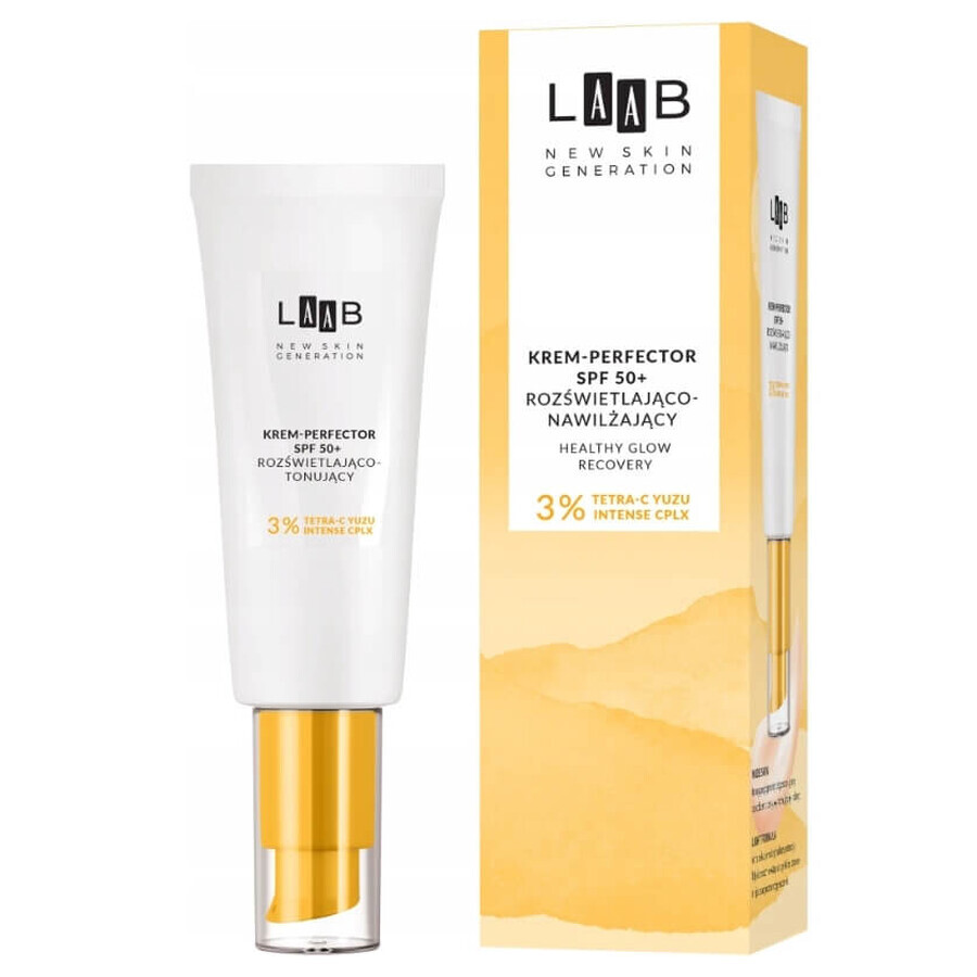 AA Laab, Crema perfeccionadora iluminadora e hidratante FPS 50, 40 ml