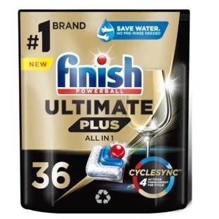 Finish Ultimate Plus Dishwashing Capsules Powerball AiO Fresh 36 pieces