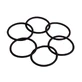 Donegal Wax Erasers black 5820, 12 pcs