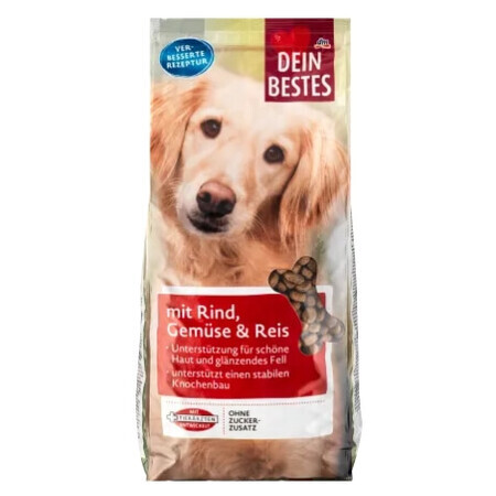 Dein Bestes, Dry dog food, beef on rye, 3kg