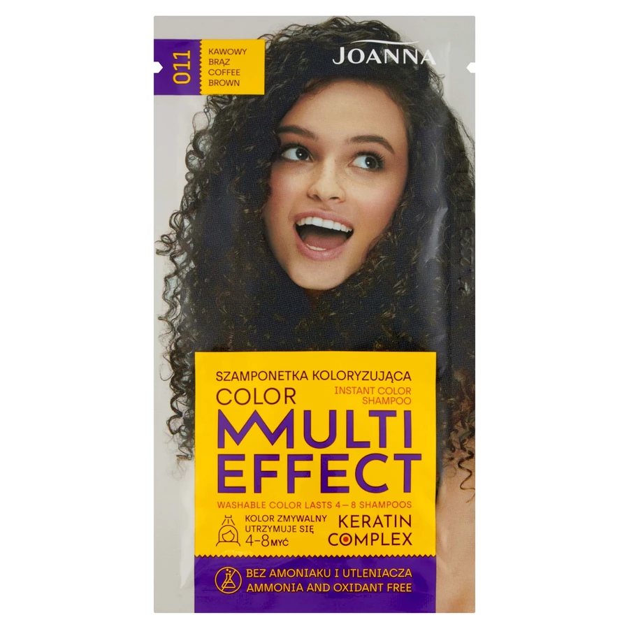Joanna Multi Effect Colour Shampoo Colore 011 Caffè Brz, 35g