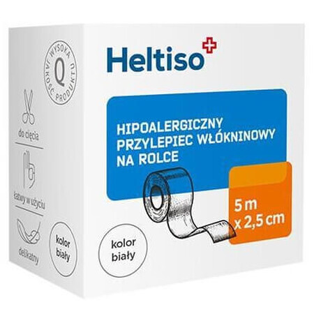 Heltiso, Adeziv nețesut 5m x 2.5cm - Pe termen lung!