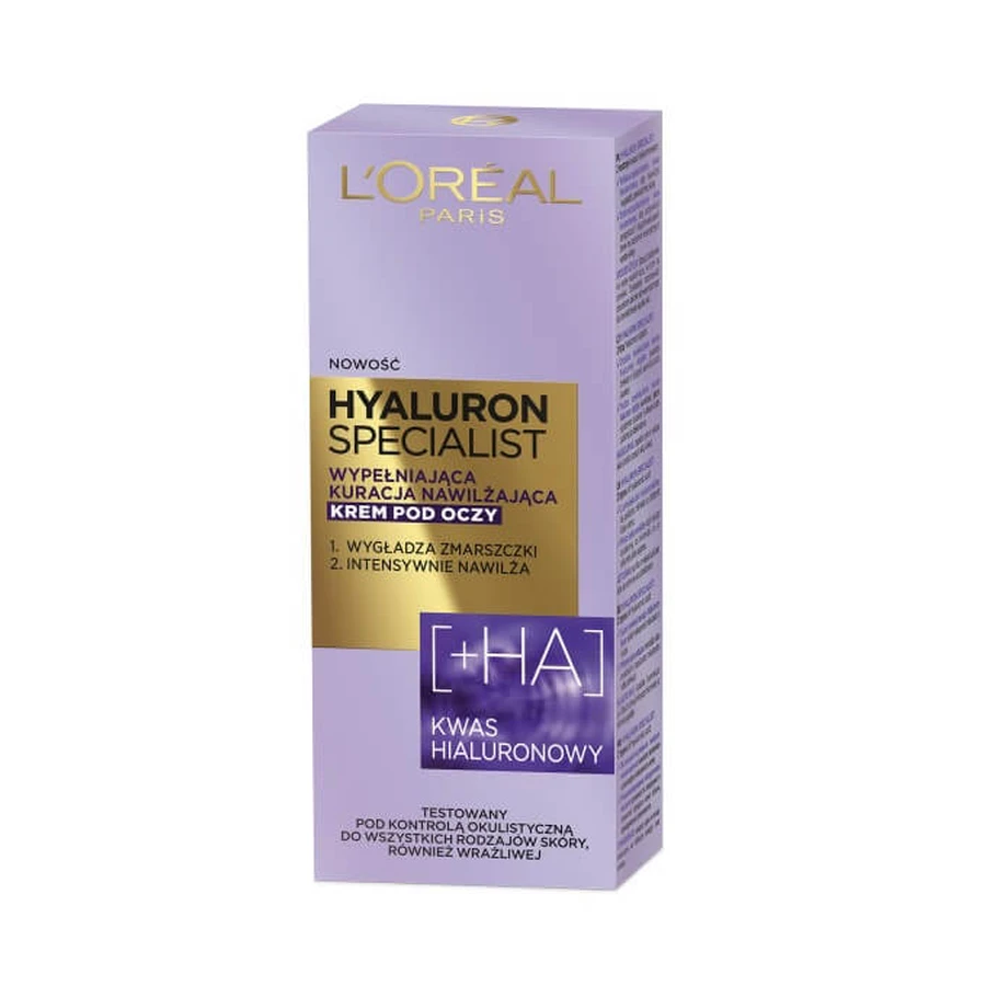 L'Oreal Paris Hyaluron Specialist feuchtigkeitsspendende, regenerierende Augencreme, 15ml