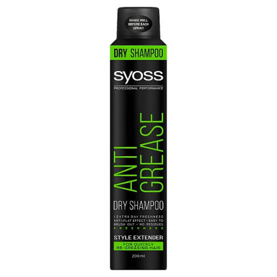 Syoss Anti Grease Dry Shampoo für durchlässiges Haar, 200ml