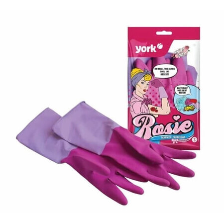 York, Rosie geurrubberen handschoenen, maat L, 1 paar