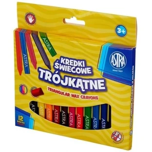 Astra, driekleurige kleurpotloden, 12 kleuren