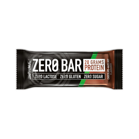 Barre protéinée Chocolat et noisettes Zero Bar, 50 g, BioTechUSA