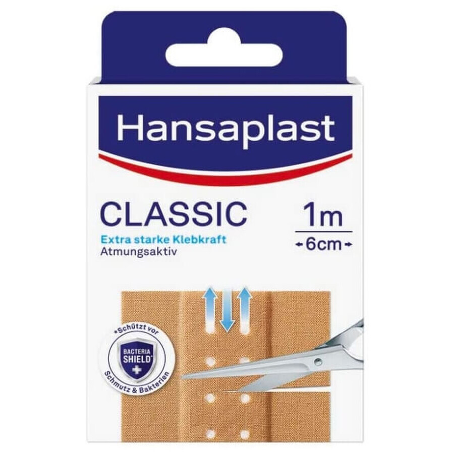 Hansaplast, Classic, tencuieli 1m x 6cm, 1 buc