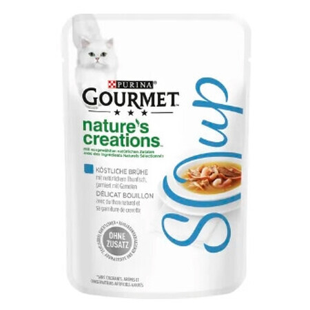 Purina Gourmet, Kattensoep met natuurlijke darm en garnalen, 40g