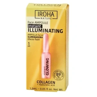 Iroha Nature Collagen and Hyaluronic Acid Brightening Facial Bottle 1.5 ml