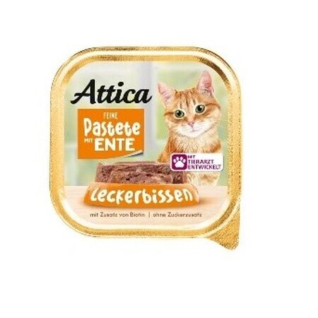 Attica, Eendenpaté voor katten, 100g