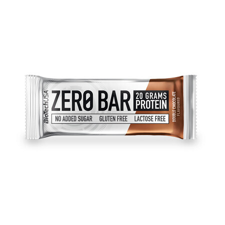 Barretta proteica Double Chocolate Zero Bar, 50g, BioTechUSA