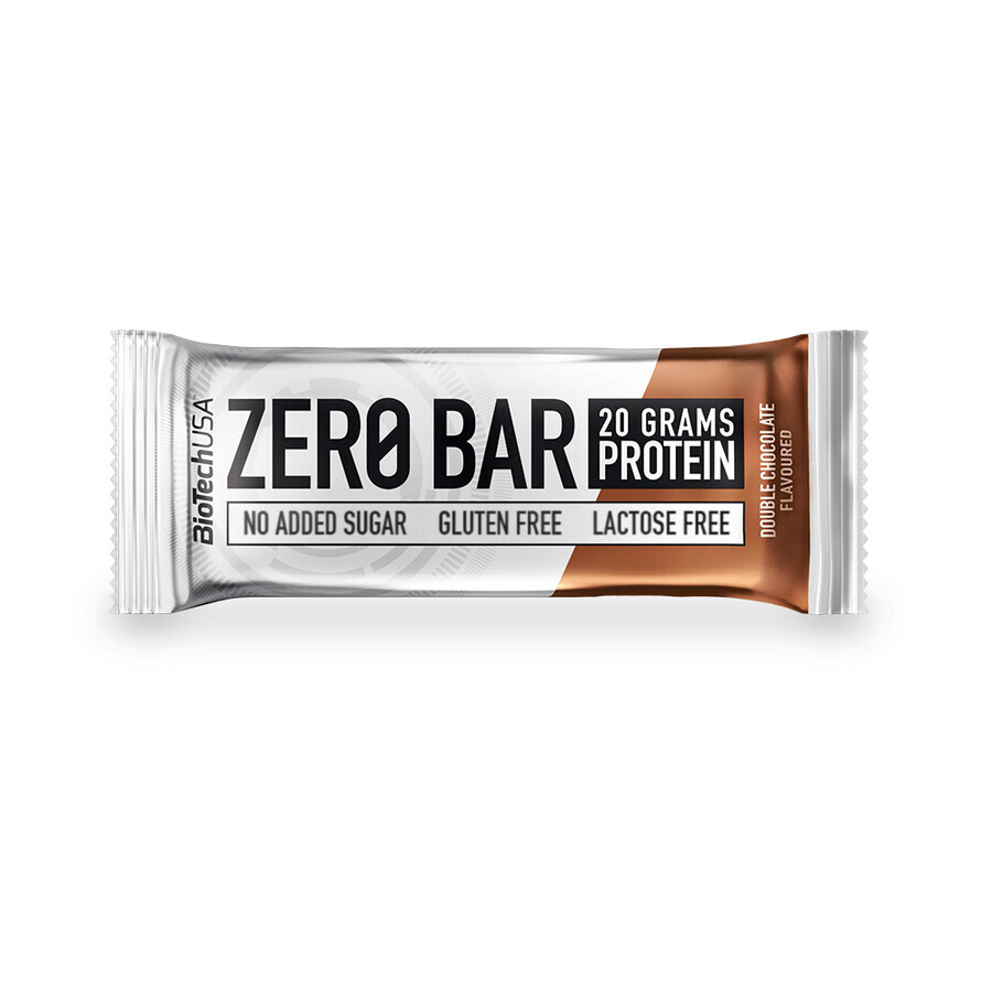 Eiwitreep Dubbele Chocolade Zero, 50g, BioTechUSA