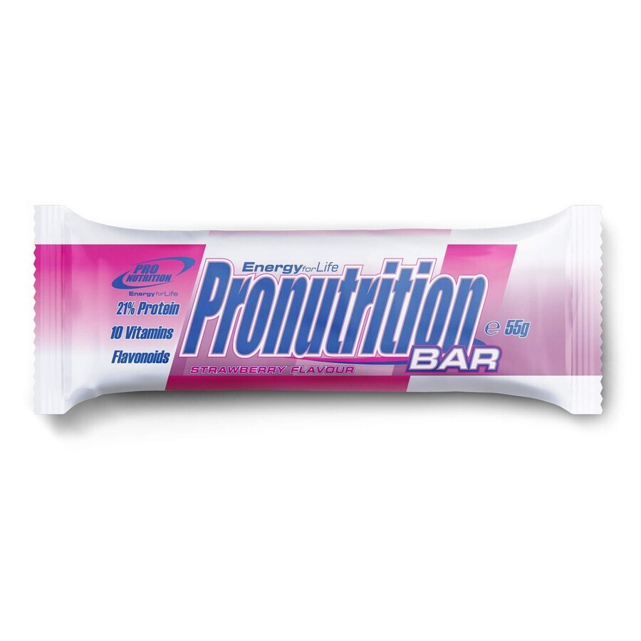 Energizing Protein Bar mit Erdbeergeschmack, 55 g, Pro Nutrition