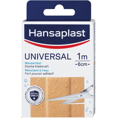 Hansaplast, Universal, Tencuieli impermeabile 1m x 6cm