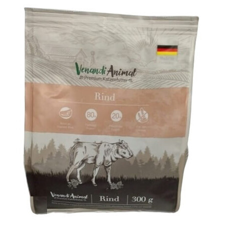 Venandi Dier, Gedroogd diervoeder, rund, 300g