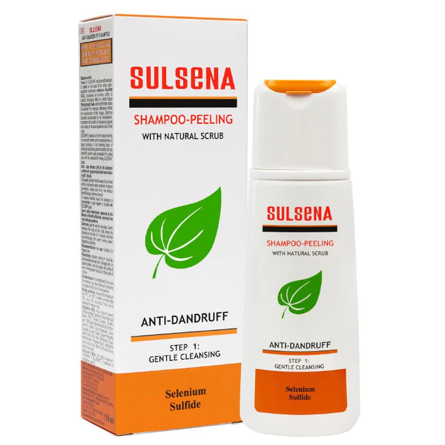 Sulsena Anti-Schuppen-Shampoo mit natürlichem Peeling, 150ml