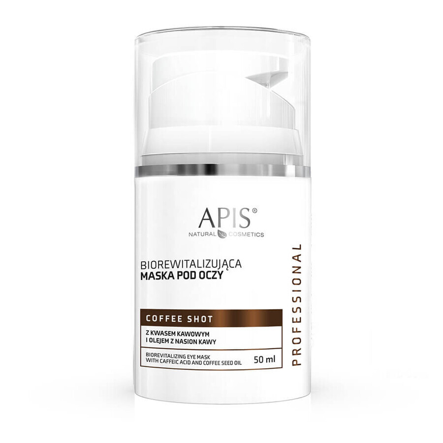 Apis Coffee Shot Bio revitaliserend oogmasker met koffiezuur en koffiezaadolie, 50ml